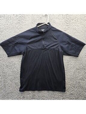 Condor Tactical Combat Sports Shirt Navy  Blue 1/4 Zip Short Sleeve Men’s XL